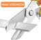 2PCS Scissors All Purpose, Tin Snips for Cutting Metal Sheet, Heavy Duty Industrial Shears, Stainless Steel Serrated Blade, Easy Cutting Wires, Cardboard, Leather, Iron Mesh